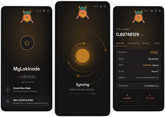 Lokinode desktop interface