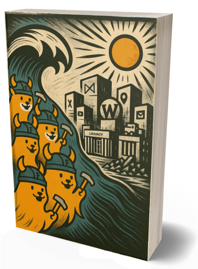 Illustration du Livre du WoF surfant sur une vague d'énergie